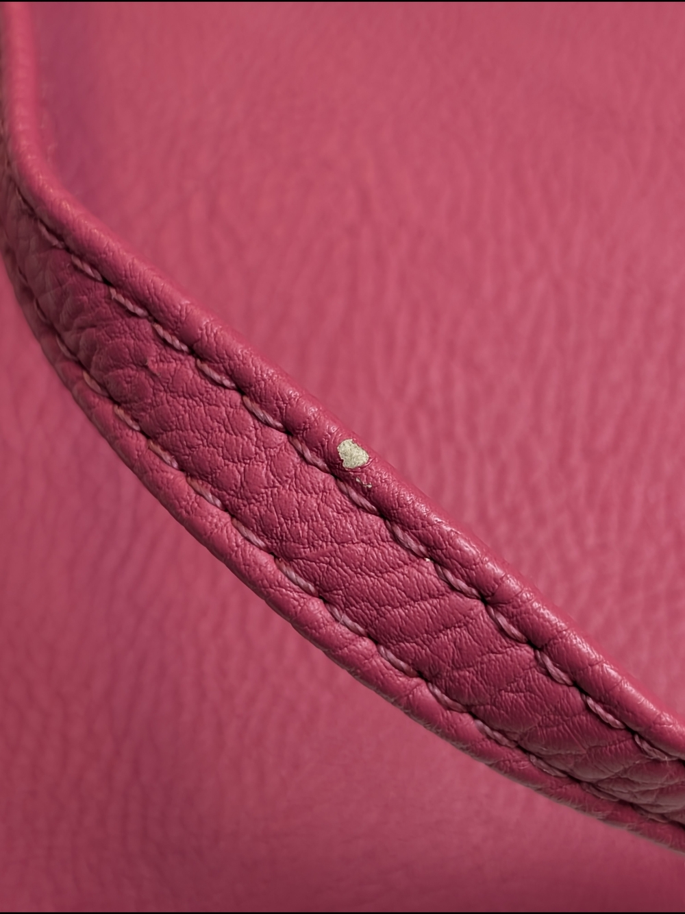 Bright Pink Tassel Crossbody Bag With Gold Hardware - Picture 7 of 9